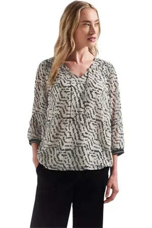 Street one Damen A345631 Chiffon-Tunika mit Raffung, , 36