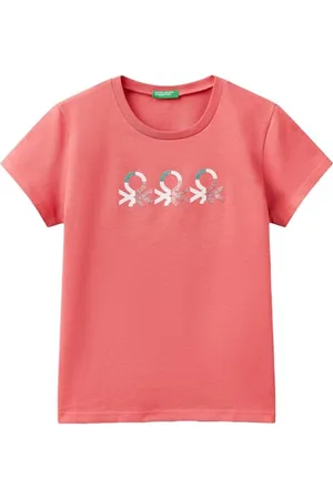 Benetton Mädchen 3i1xc10mz T-Shirt, , 150 cm