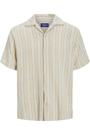JACK & JONES Jorcoba Stripe Resort Shirt Ss Sn