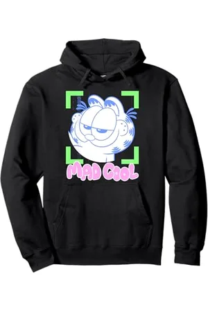 Garfield Mad Cool Retro Katze Pullover Hoodie