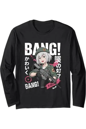 NineBlack Vintage Japanische Anime Girl Style 07 Langarmshirt