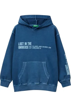 Benetton Kinder und Jugendliche Maglia C/Capp. M/L 3witc204g Kapuzenpullover, , 170 cm