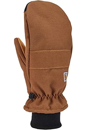 Carhartt Herren Isolierter Kunstleder mit Entenmuster Handschuhe für kaltes Wetter, , L