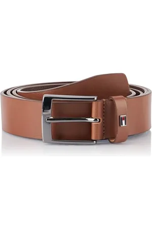 Tommy Hilfiger ADAN NEW LEATHER 3.5 EXT Fester Gürtel Herren, Braun (Tan), 80