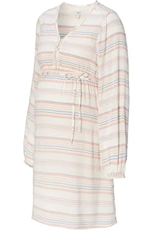 ESPRIT Maternity Damen Dress Woven Nursing Long Sleeve Stripe Kleid, , 40 EU