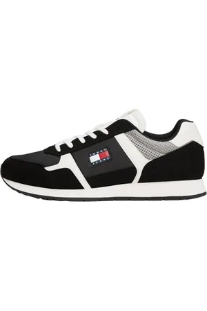 Tommy Hilfiger Herren Runner Sneaker Casual Low Top, (Black), 41