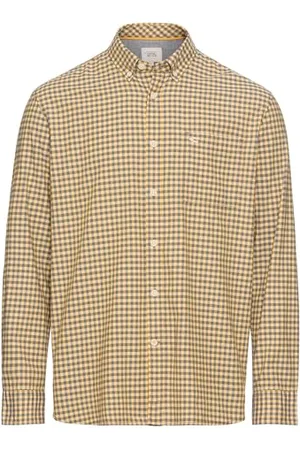Camel Active Herren 409110-4S10 Hemd mit Button-Down-Kragen, Cumin Yellow, M