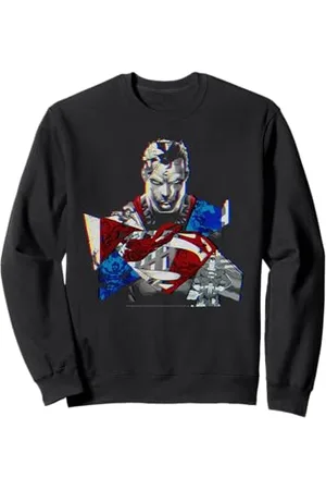 DC Comics Originals Superman Urban Jim Lee Epischer Retro-VHS-Glitch Comic Art Rizz Sweatshirt