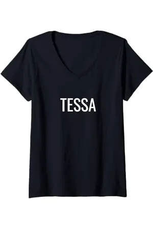 .TESSA Damen T-Shirt mit V-Ausschnitt