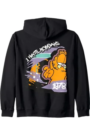 Garfield Ich hasse Montage Streetwear Kapuzenjacke