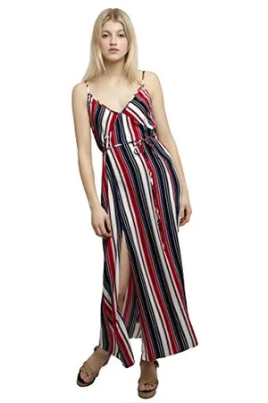 Apart Damen APART sommerliches, Sommerkleid, lang, Bindegürtel, Spaghetti-Träger, weiter Schnitt Lässiges Kleid, , 40