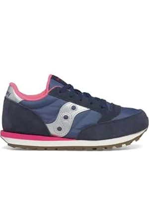 Saucony Jazz Original Sneaker, Marineblau, Silber, Rosa, 34.5 EU