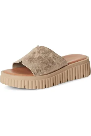 Tamaris Pantolette Damen Flach metallic,EU 38
