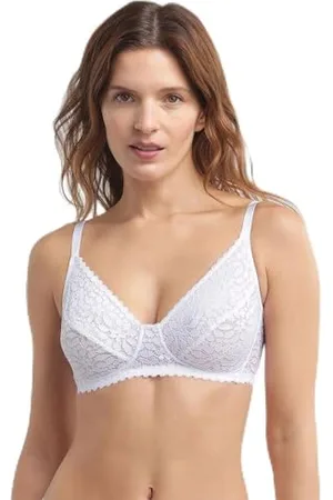 Dim Ohne Bügel-Spitzen-BH Daily Dentelle für jeden Tag Damen x1, Weiß, 75B
