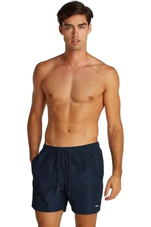 Calvin Klein Herren Badehose Medium Drawstring mit Tunnelzug, Blau (Dark Sapphire), M