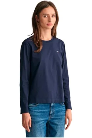 GANT Damen REG Shield LS T-Shirt, , Large