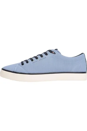 Tommy Hilfiger Herren Th Hi Vulc Core Ii Mesh Fm0fm05513 Low Top, Blue (Brisk Blue), 43 EU