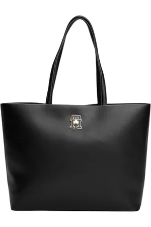 Tommy Hilfiger Damen Tote Bag Tasche Modern mit Innentasche, Schwarz (Black), Einheitsgröße