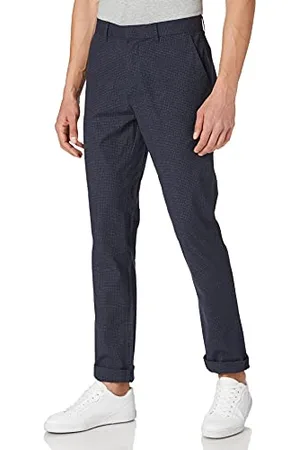 Casual Friday Herren Patrik small Checked Pants Lässige Business-Hose, , 34/32