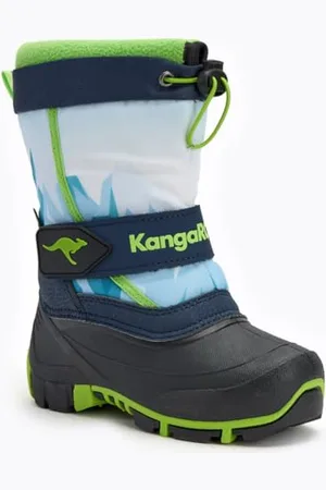 KangaROOS Kanga-Bean IV Schneestiefel, dk Navy/Lime, 29 EU