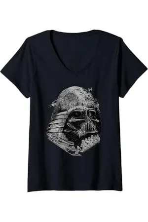 STAR WARS Damen Darth Vader Baue das Imperium T-Shirt mit V-Ausschnitt