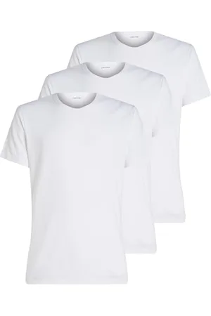 Calvin Klein Herren 3er Pack T-Shirts Kurzarm Crew Neck Basic, Weiß (White, White, White), XL