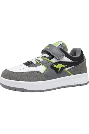 KangaROOS K-CP Bounder EV Sneaker, Steel Grey/neon Green, 39 EU