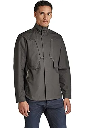 G-Star RAW Herren Utility Zip Overshirt, , L
