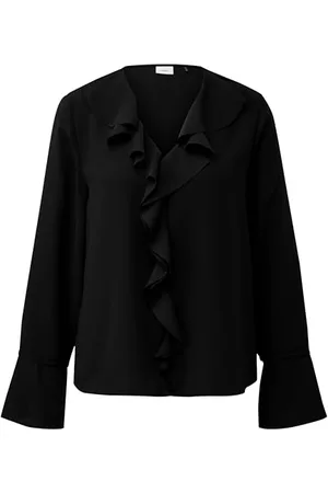 QS by s.Oliver Damen 2153896 Bluse Langarm, 9999, 42