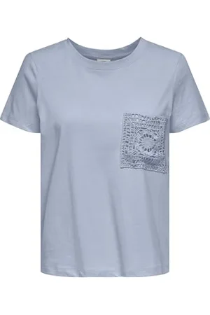 JDY Selma S/S Crochet Pocket Top JRS