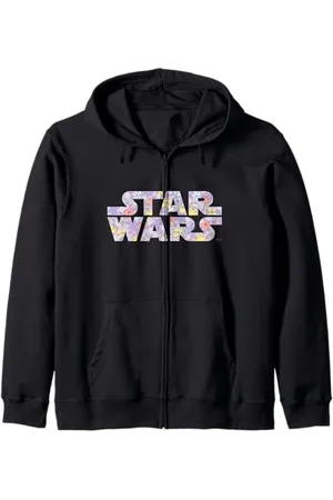 STAR WARS Iconic Spring Flowers Pastel Colors Big Chest Logo Kapuzenjacke