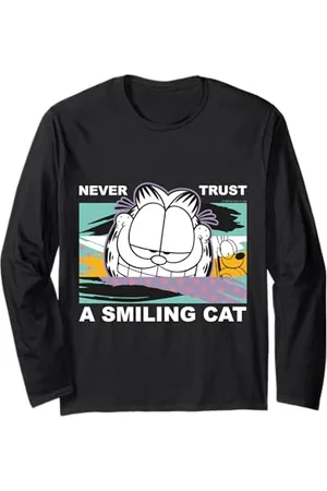Garfield Traue niemals einer lächelnden Katze Langarmshirt