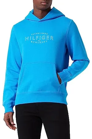 Tommy Hilfiger Herren Hoodie Curve Logo mit Kapuze, , M