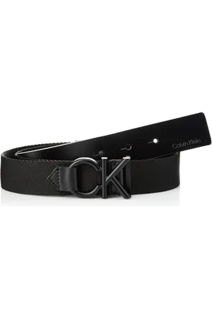Calvin Klein Herren Gürtel Ck Metal Minimal Webbing 30Mm Gewebt