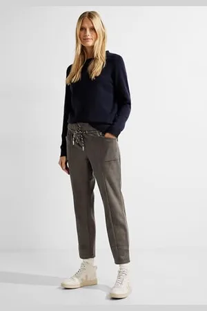 CECIL Damen B376942 Joggpants Kunstlederhose, , M / 28L