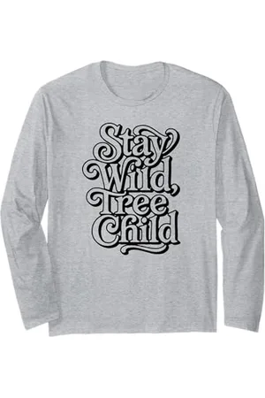 Symbiosis Supply Co. Stay Wild Tree Child Tree Hugger Nature Lover Vintage Langarmshirt
