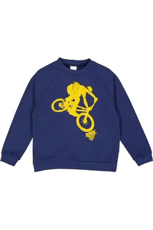 Green Cotton Jungen BMX Print Sweatshirt, , 140 EU