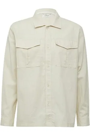 QS by s.Oliver Overshirt aus Leinenmix mit Kentkragen M
