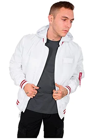 Alpha Industries Herren MA-1 TT Hood Defense Bomberjacke, White, 3XL