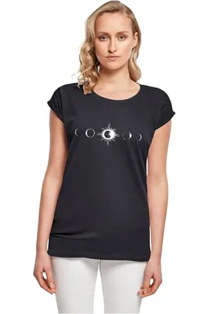 Merchcode Damen T-Shirt Ladies Godsmack - Lunar Phases T-Shirt, Loose Fit, Baumwolle 100%, XXL