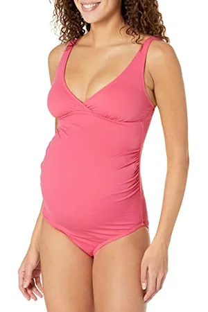 Amazon Damen Umstands-Badeanzug mit V-Ausschnitt, , 40