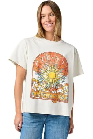Wrangler Damen Girlfriend Tee T-Shirt, , M EU