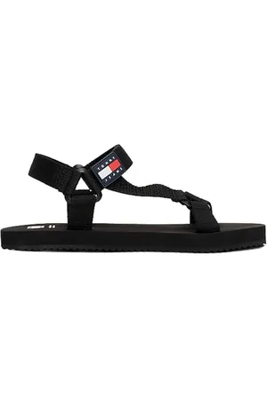Tommy Hilfiger Herren Sandalen Casual Sandal Sommer, (Black), 44 EU