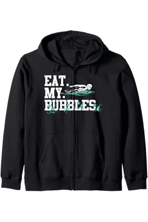 Hadley Designs Eat My Bubbles Schwimmteam Schwimmer Geschenk für Männer Frauen Kinder Kapuzenjacke