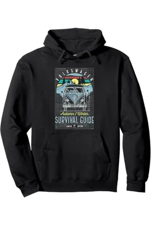 Volkswagen Typ 2 T1 Campervan Survival Guide Pullover Hoodie