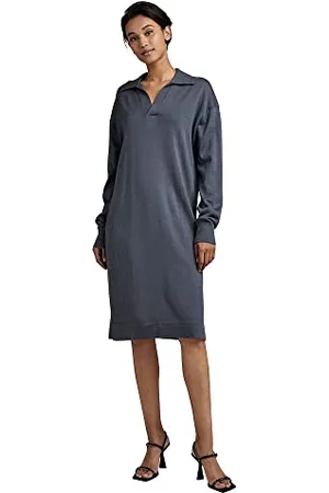 G-Star RAW Damen Knitted Polo Kleid