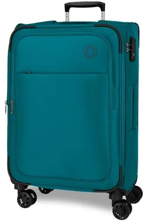 MOVOM Atlanta Koffer aus Polyester, Verschiedene Größen, Schwarz, , Rot, Grau, Polyester., , Talla única, Mittelgroßer Koffer