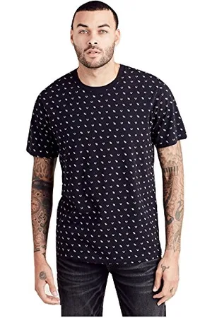 True Religion Herren All Over Monogram Tee T-Shirt, , X-Groß