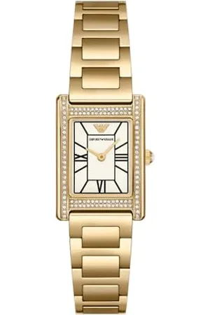 Emporio Armani Damen Analog Quarz Uhr mit Edelstahl Armband AR11659