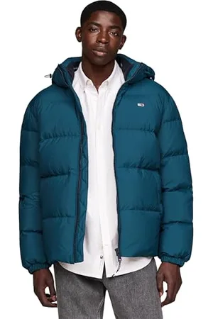 Tommy Hilfiger Herren Pufferjacke Essential Down Jacket Warm, Deep Seawater (Blau), M